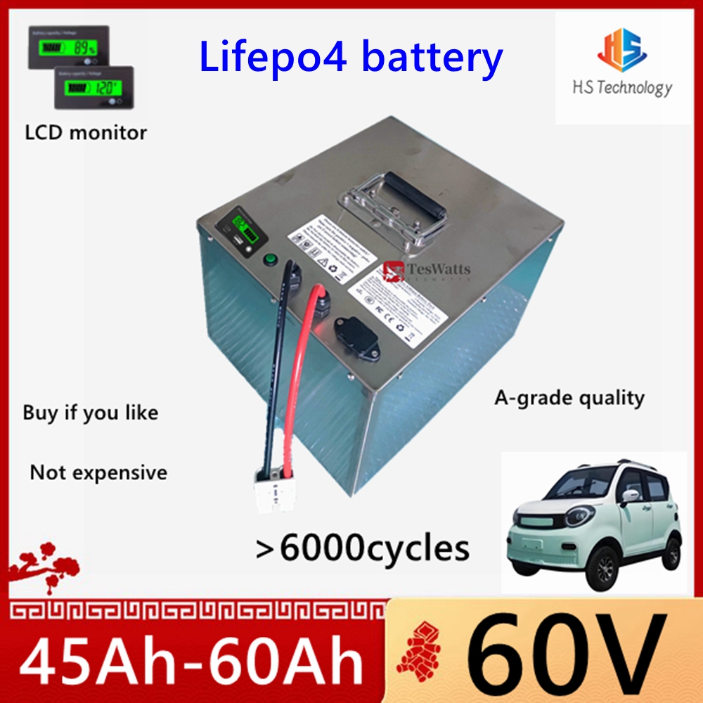 HS Lifepo4 60V 45Ah 50Ah 60Ah  - 60V 50Ah Electric Scooter Battery recension och pris