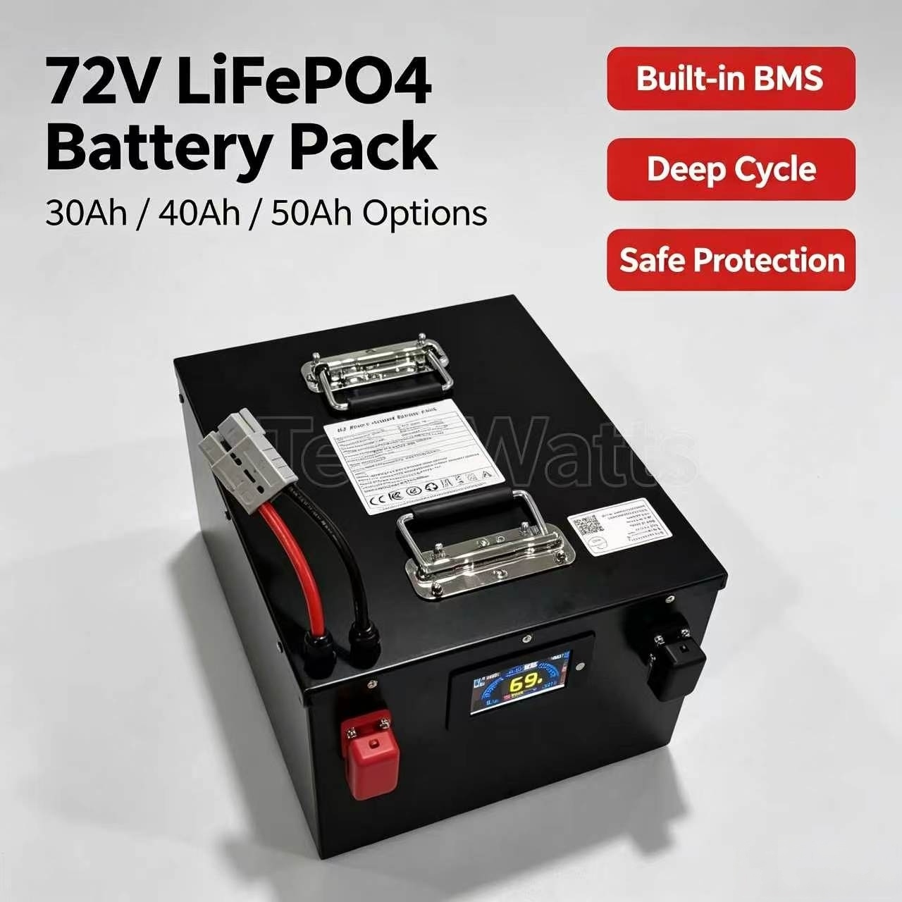 72v 30Ah 30A 40Ah 40A 50Ah 50A - 72V 40Ah Lifepo4 Battery Pack recension och pris