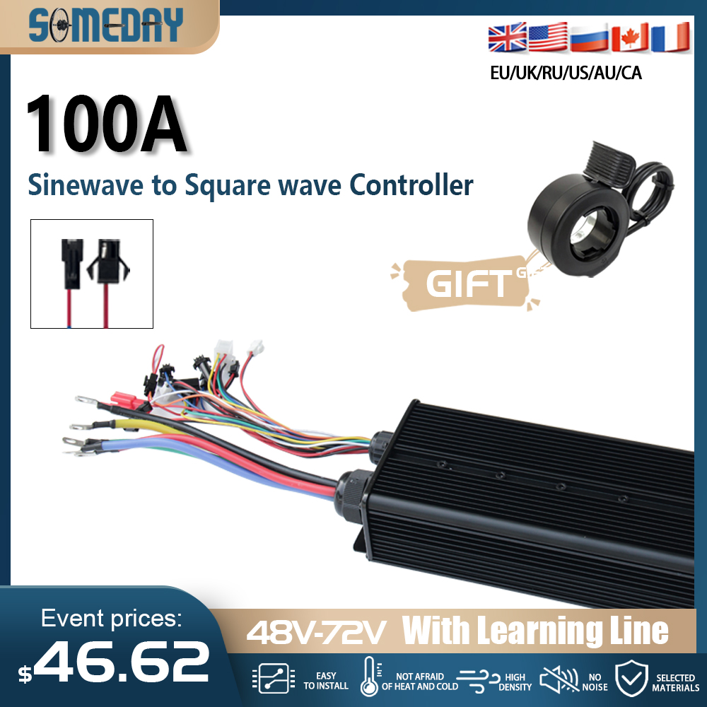 48V-72V 100A Brushless Motor C - 72V 100A Sabvoton Controller recension och pris