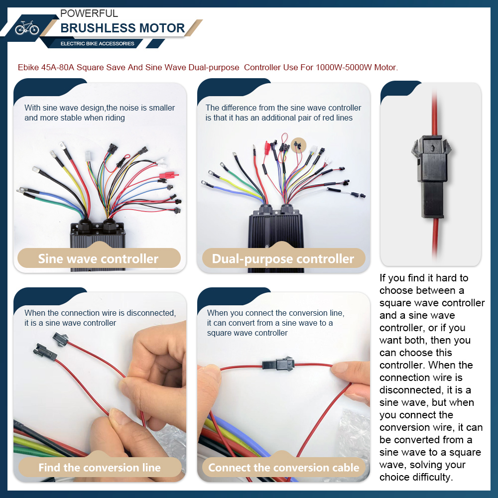 48V-72V 100A Brushless Motor C - 72V 100A Sabvoton Controller recension och pris