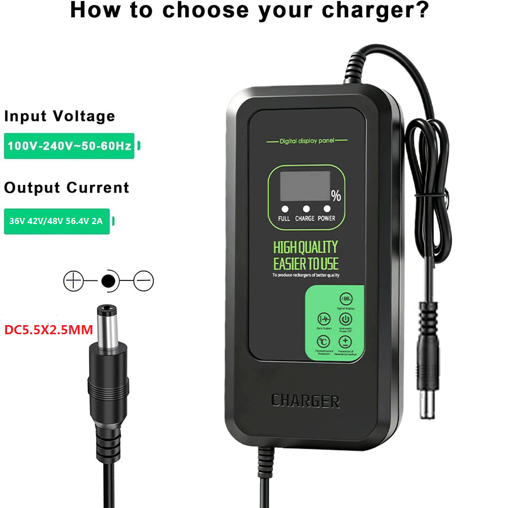 Newly Upgraded Lithium Battery - 84V 20A Smart Charger recension och pris